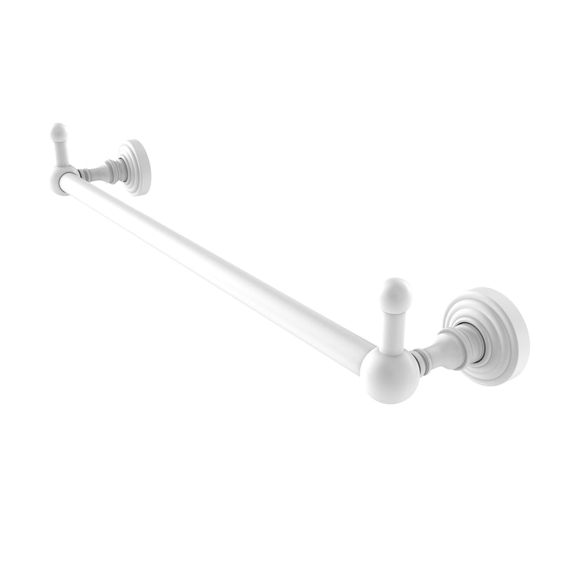 Allied Brass Waverly Place Collection 18 Inch Towel Bar with Integrated Hooks WP-41-18-PEG-WHM