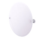 Allied Brass Frameless Round Tilt Mirror with Beveled Edge WP-90-WHM