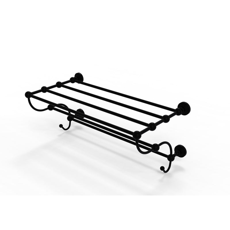 Allied Brass Waverly Place Collection 24 Inch Train Rack Towel Shelf WP-HTL-24-5-BKM