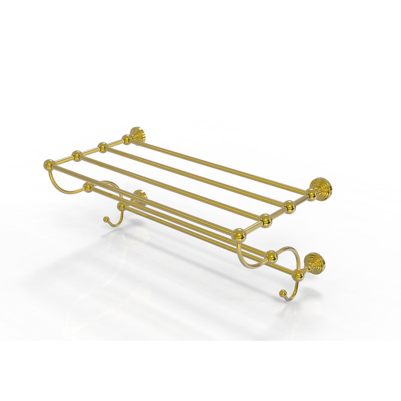 Allied Brass Waverly Place Collection 24 Inch Train Rack Towel Shelf WP-HTL-24-5-PC