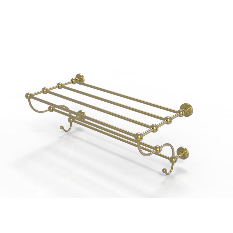 Allied Brass Waverly Place Collection 36 Inch Train Rack Towel Shelf WP-HTL-36-5-SBR