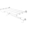 Allied Brass Waverly Place Collection 36 Inch Train Rack Towel Shelf WP-HTL-36-5-WHM