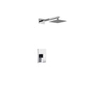 KubeBath Aqua Piazza Chrome Shower Set with 8" Square Rain Shower WR2001V