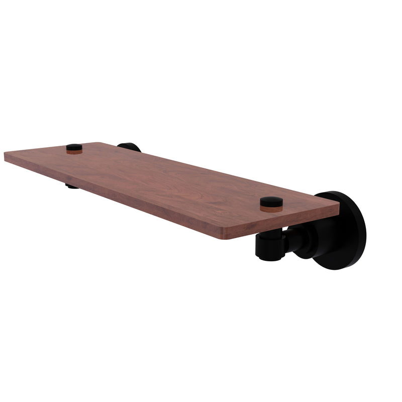 Allied Brass Washington Square Collection 16 Inch Solid IPE Ironwood Shelf WS-1-16-IRW-BKM