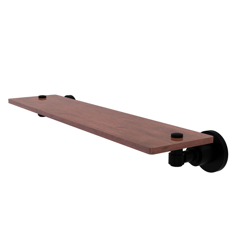 Allied Brass Washington Square Collection 22 Inch Solid IPE Ironwood Shelf WS-1-22-IRW-BKM