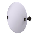 Allied Brass Frameless Round Tilt Mirror with Beveled Edge WS-90-ORB