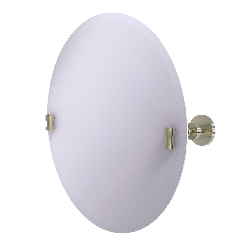 Allied Brass Frameless Round Tilt Mirror with Beveled Edge WS-90-PNI