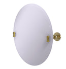 Allied Brass Frameless Round Tilt Mirror with Beveled Edge WS-90-UNL