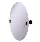 Allied Brass Frameless Oval Tilt Mirror with Beveled Edge WS-91-BKM