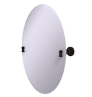 Allied Brass Frameless Oval Tilt Mirror with Beveled Edge WS-91-ORB