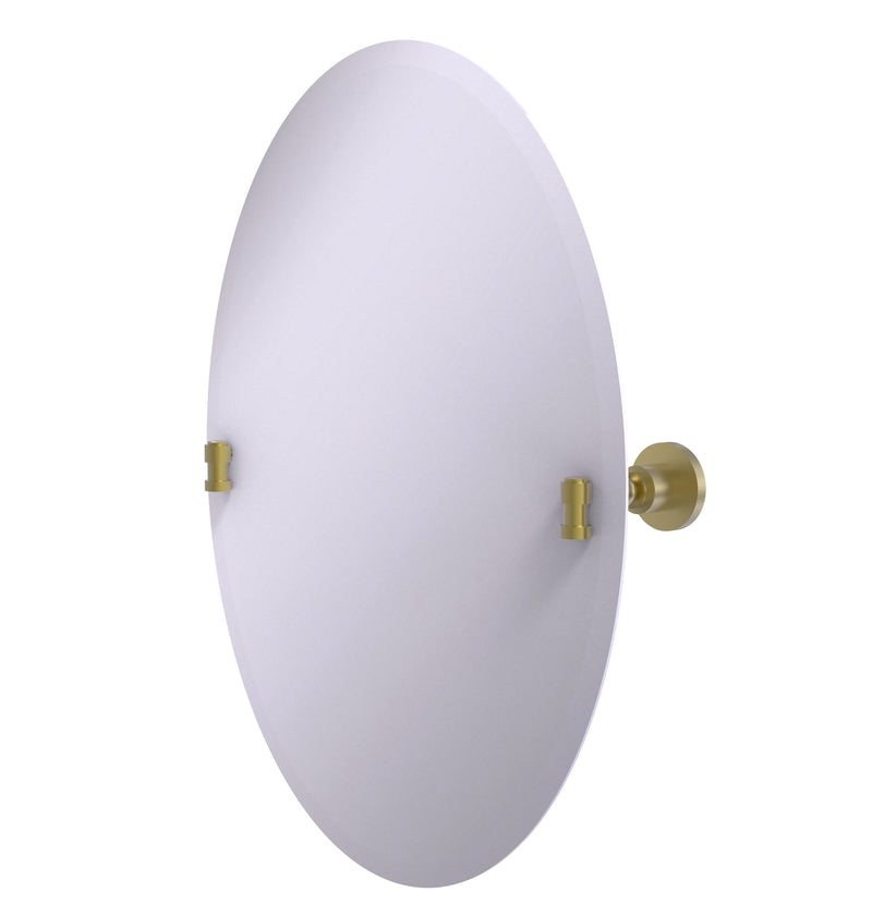 Allied Brass Frameless Oval Tilt Mirror with Beveled Edge WS-91-SBR