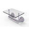 Allied Brass Washington Square Collection Two Post Toilet Tissue Holder with Glass Shelf WS-GLT-24-SCH