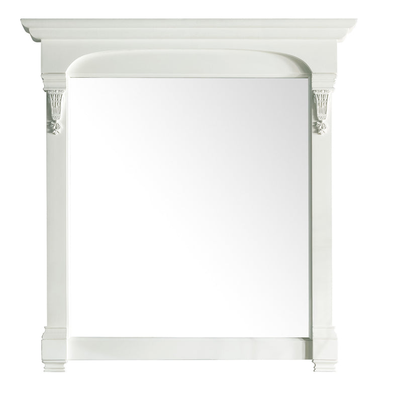 James Martin Brookfield 72" Bright White Double Vanity with 3 cm Arctic Fall Solid Surface Top 147-V72-BW-3AF