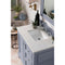 James Martin De Soto 36" Single Vanity Silver Gray with 3 cm Eternal Jasmine Pearl Quartz Top 825-V36-SL-3EJP