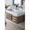 James Martin Mercer Island 36" Single Vanity Ash Gray with Glossy White Composite Top 389-V36-AGR-A-GW