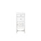 James Martin Athens 15" Cabinet with Drawers and Door Glossy White with 3 cm Classic White Quartz Top E645-B15R-GW-3CLW