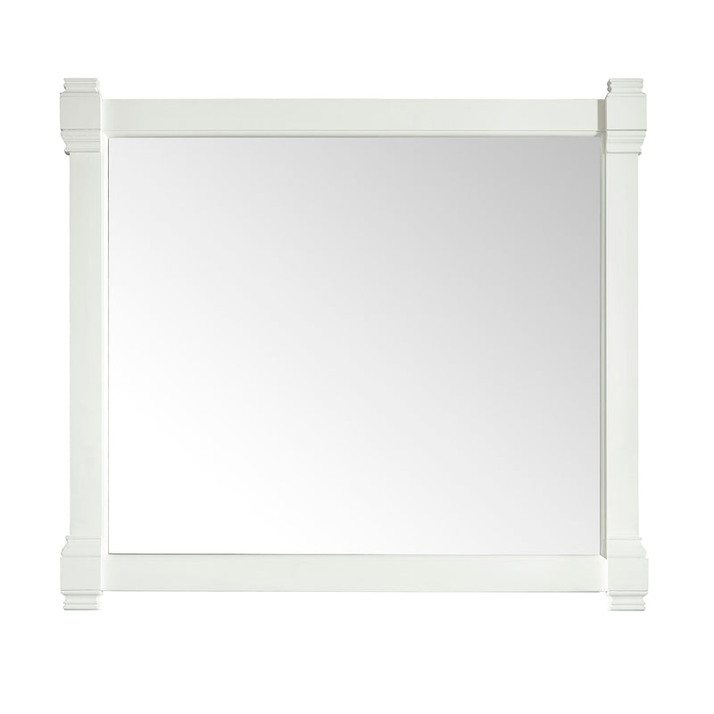 James Martin Brittany 72" Bright White Double Vanity with 3 cm Cala Blue Quartz Top 650-V72-BW-3CBL