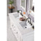 James Martin Brookfield 60" Bright White Double Vanity with 3 cm Eternal Jasmine Pearl Quartz Top 147-V60D-BW-3EJP