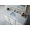 James Martin Bristol 60" Single Vanity Bright White with 3 cm Arctic Fall Solid Surface Top 157-V60S-BW-3AF