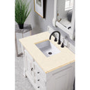 James Martin Brookfield 36" Bright White Single Vanity with 3 cm Eternal Marfil Quartz Top 147-V36-BW-3EMR