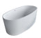 Atlantis Whirlpools Kurow 32" x 62 Artificial Stone Freestanding Bathtub