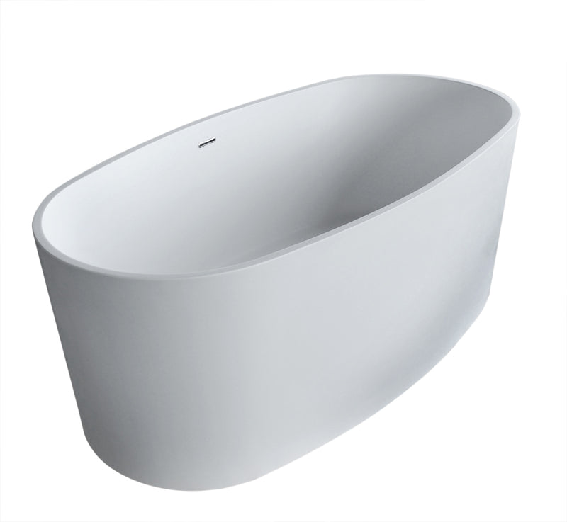 Atlantis Whirlpools Kurow 32" x 62 Artificial Stone Freestanding Bathtub