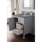 James Martin Palisades 30" Single Vanity Silver Gray with 3 cm Gray Expo Quartz Top 527-V30-SL-3GEX