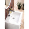 James Martin Linden 24" Single Vanity Cabinet Glossy White with White Glossy Resin Countertop E213-V24-GW-WG