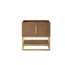 James Martin Columbia 31.5" Single Vanity Cabinet Latte Oak Radiant Gold 388-V31.5-LTO-RGD