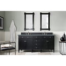 James Martin Brittany 72" Black Onyx Double Vanity with 3 cm Cala Blue Quartz Top 650-V72-BKO-3CBL