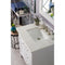 James Martin Palisades 30" Single Vanity Bright White with 3 cm Eternal Jasmine Pearl Quartz Top 527-V30-BW-3EJP