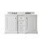 James Martin De Soto 60" Double Vanity Bright White with 3 cm Eternal Jasmine Pearl Quartz Top 825-V60D-BW-3EJP