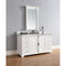 James Martin Providence 60" Bright White Single Vanity with 3 cm Carrara Marble Top 238-105-V60S-BW-3CAR