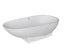 Atlantis Whirlpools Galion 37" x 72" Artificial Stone Freestanding Bathtub