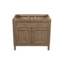 James Martin Chicago 36" Single Vanity Whitewashed Walnut with 3 cm Galala Beige Top 305-V36-WWW-3OGLB