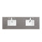 James Martin Mykonos 72" Double Vanity Cabinet Cinnamon with 3 cm Gray Expo Quartz Top 550-V72-CIN-3GEX