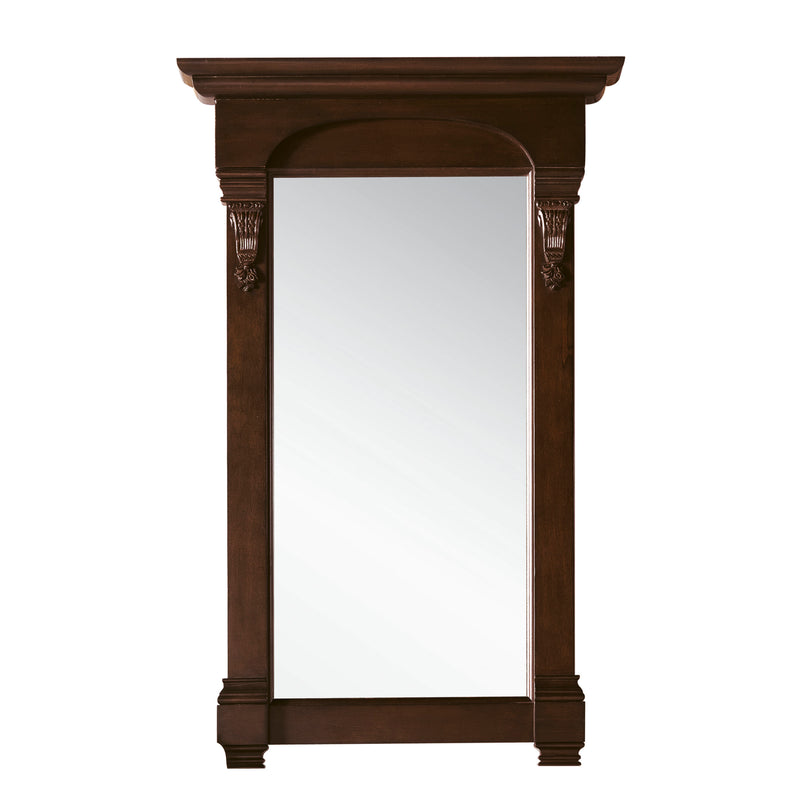 James Martin Brookfield 36" Burnished Mahogany Single Vanity with 3 cm Gray Expo Quartz Top 147-114-5566-3GEX