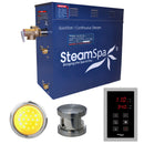 SteamSpa Indulgence 6 KW QuickStart Acu-Steam Bath Generator Package in Brushed Nickel