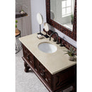 James Martin Balmoral 48" Single Vanity Cabinet Antique Walnut with 3 cm Galala Beige Top 150-V48-ANW-3OGLB