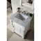 James Martin Brookfield 26" Bright White Single Vanity with 3 cm Carrara Marble Top 147-V26-BW-3CAR