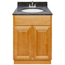 Brown Bathroom Vanity 24", Blue Butterfly Granite Top, Faucet LB5B BB254-24RC-5B