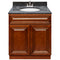 Brown Bathroom Vanity 30", Blue Butterfly Granite Top, Faucet LB5B BB314-30GN-5B