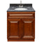 Brown Bathroom Vanity 30", Blue Butterfly Granite Top, Faucet LB6B BB314-30GN-6B