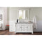 James Martin Brookfield 60" Bright White Single Vanity with 3 cm Carrara Marble Top 147-V60S-BW-3CAR