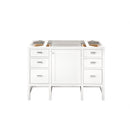 James Martin Addison 48" Single Vanity Cabinet Glossy White E444-V48-GW