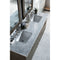 James Martin Metropolitan 72" Silver Oak Double Vanity with 3 cm Carrara Marble Top 850-V72-SOK-3CAR