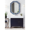 James Martin Linear 36" Single Vanity Victory Blue with Glossy White Composite Top 210-V36-VBL-GW