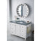 James Martin Copper Cove Encore 48" Single Vanity Bright White with 3 cm Charcoal Soapstone Quartz Top 301-V48-BW-3CSP