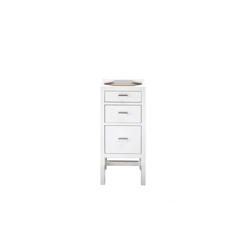 James Martin Addison 60" Single Vanity Cabinet  Glossy White with 3 cm Ethereal Noctis Top E444-V60S-GW-3ENC