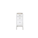 James Martin Addison 36" Single Vanity Cabinet Glossy White with 3 cm Cala Blue Top E444-V36-GW-3CBL